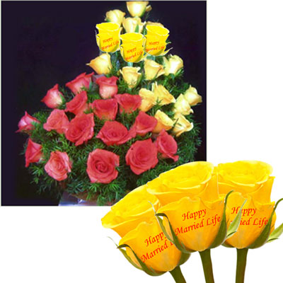 "Talking Roses (flower basket) - Wedding Combo09 - Click here to View more details about this Product